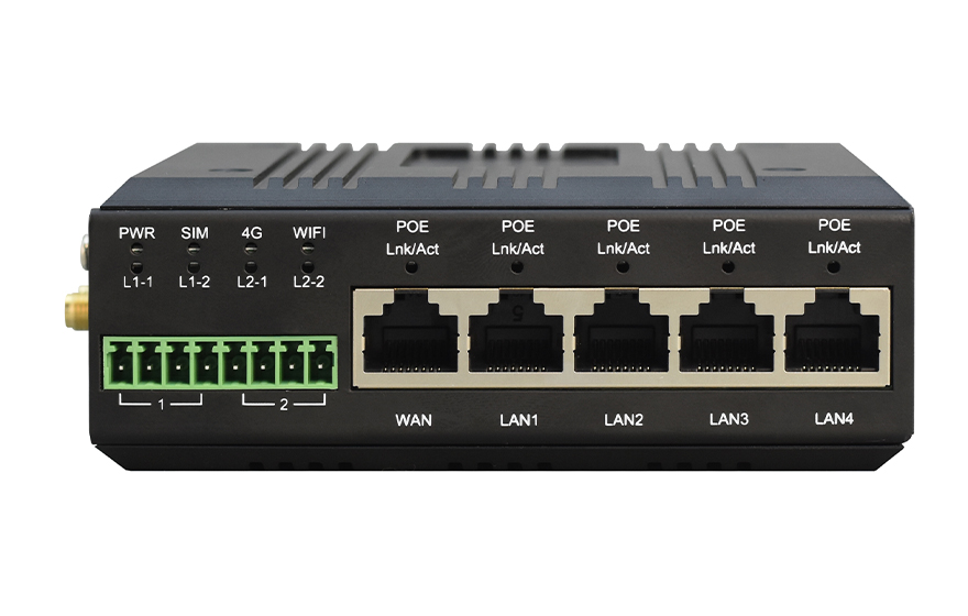 飛暢科技-4xLan+1xWan+2路串口 4G路由器(支持雙卡